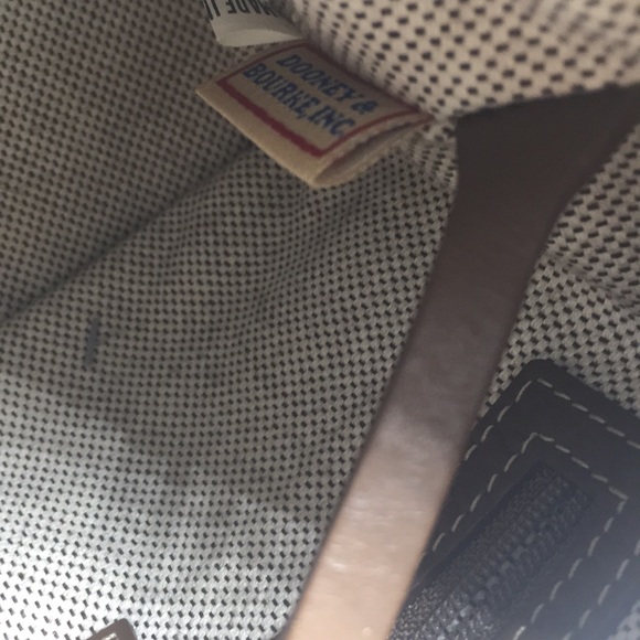 Dooney & Bourke Bucket Signature Tan Brown Hobo - Picture 7 of 8